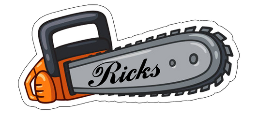 Rick's Roofin' Saw Sticker